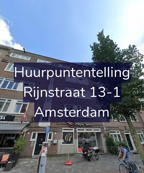 Foto gevel Huurpuntentelling voor Rijnstraat 13-1, Amsterdam