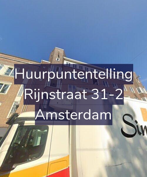 Foto gevel Huurpuntentelling voor Rijnstraat 31-2, Amsterdam