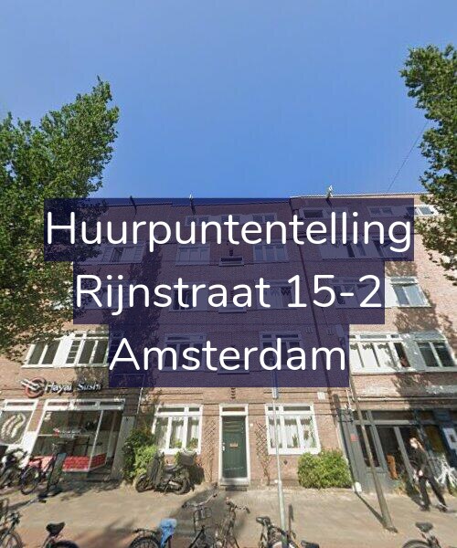 Foto gevel Huurpuntentelling voor Rijnstraat 15-2, Amsterdam