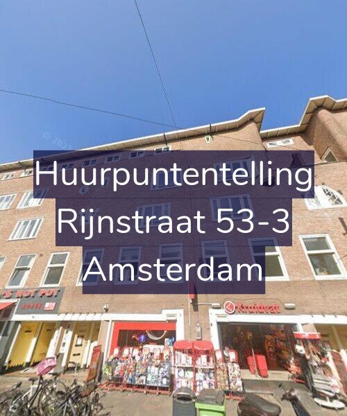 Foto gevel Huurpuntentelling voor Rijnstraat 53-3, Amsterdam