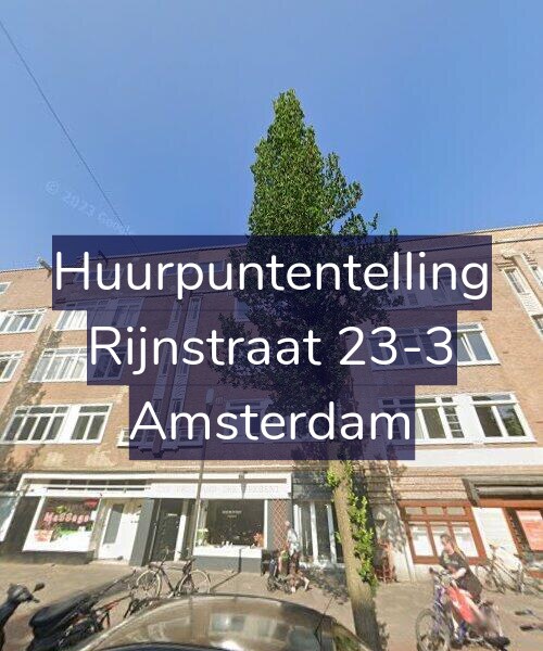 Foto gevel Huurpuntentelling voor Rijnstraat 23-3, Amsterdam