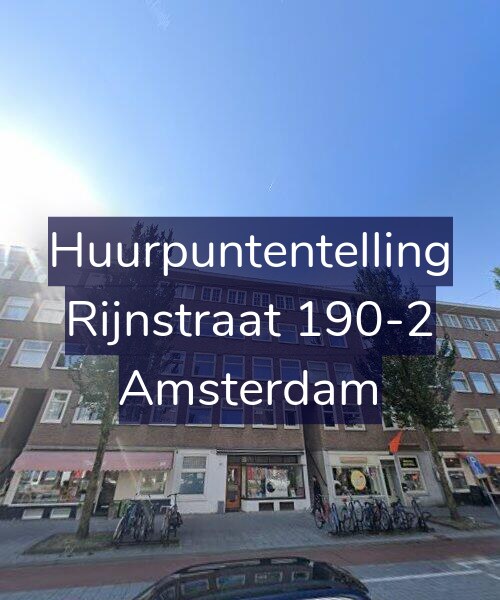 Foto gevel Huurpuntentelling voor Rijnstraat 190-2, Amsterdam