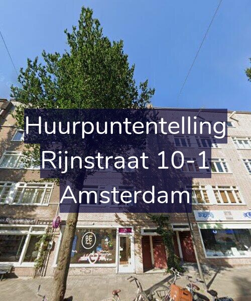 Foto gevel Huurpuntentelling voor Rijnstraat 10-1, Amsterdam