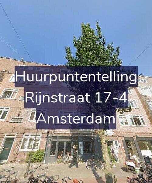 Foto gevel Huurpuntentelling voor Rijnstraat 17-4, Amsterdam