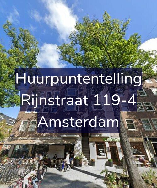 Foto gevel Huurpuntentelling voor Rijnstraat 119-4, Amsterdam