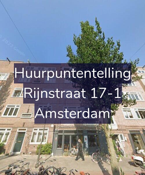 Foto gevel Huurpuntentelling voor Rijnstraat 17-1, Amsterdam