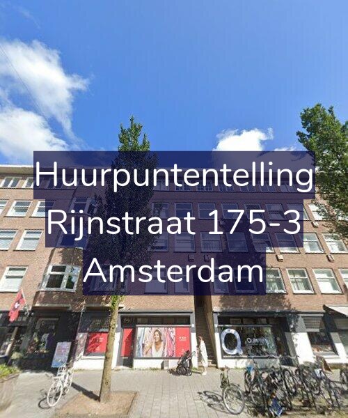 Foto gevel Huurpuntentelling voor Rijnstraat 175-3, Amsterdam