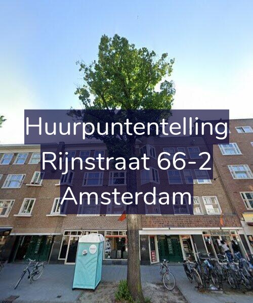 Foto gevel Huurpuntentelling voor Rijnstraat 66-2, Amsterdam
