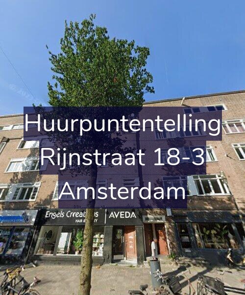 Foto gevel Huurpuntentelling voor Rijnstraat 18-3, Amsterdam