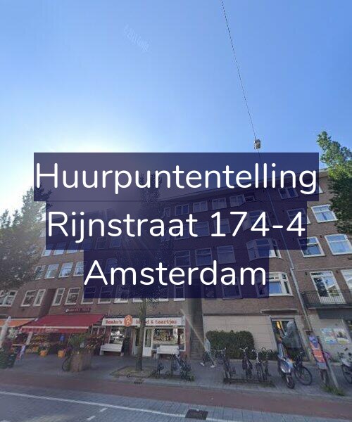Foto gevel Huurpuntentelling voor Rijnstraat 174-4, Amsterdam