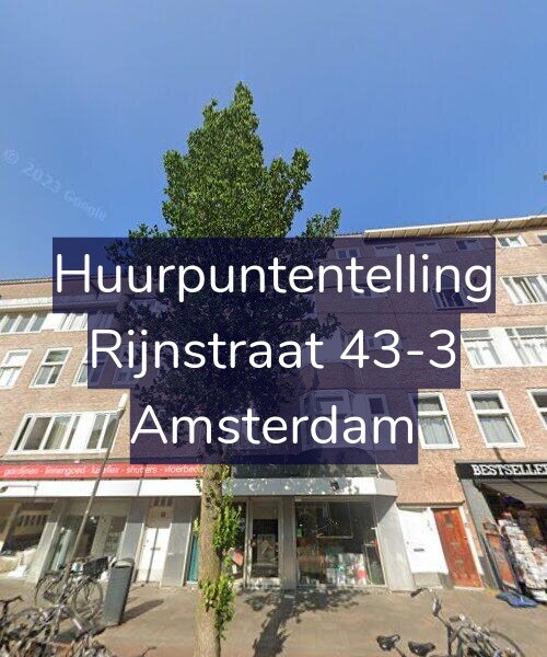 Foto gevel Huurpuntentelling voor Rijnstraat 43-3, Amsterdam