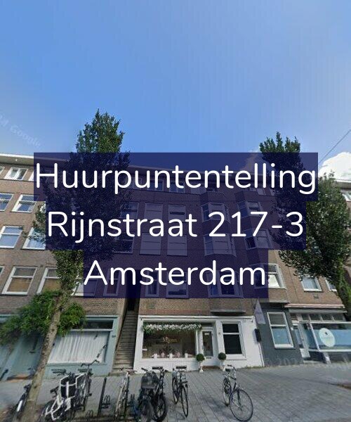 Foto gevel Huurpuntentelling voor Rijnstraat 217-3, Amsterdam