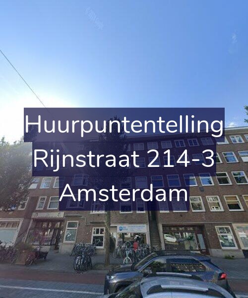 Foto gevel Huurpuntentelling voor Rijnstraat 214-3, Amsterdam