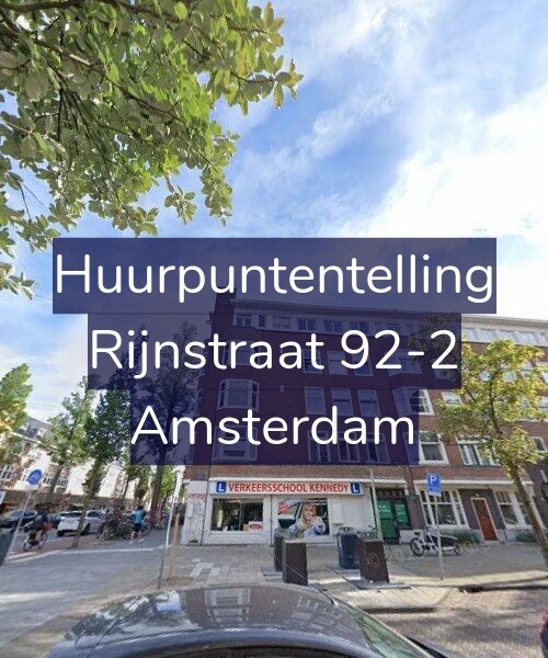 Foto gevel Huurpuntentelling voor Rijnstraat 92-2, Amsterdam
