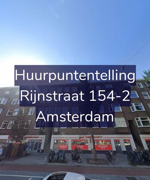 Foto gevel Huurpuntentelling voor Rijnstraat 154-2, Amsterdam
