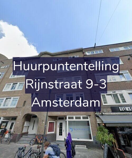 Foto gevel Huurpuntentelling voor Rijnstraat 9-3, Amsterdam