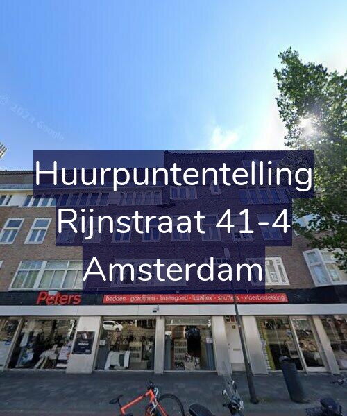 Foto gevel Huurpuntentelling voor Rijnstraat 41-4, Amsterdam