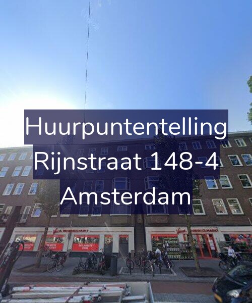 Foto gevel Huurpuntentelling voor Rijnstraat 148-4, Amsterdam