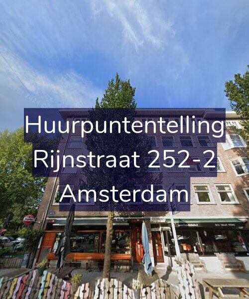 Foto gevel Huurpuntentelling voor Rijnstraat 252-2, Amsterdam