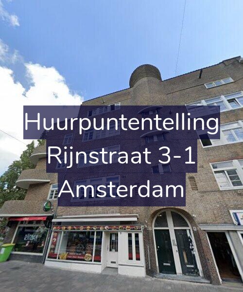 Foto gevel Huurpuntentelling voor Rijnstraat 3-1, Amsterdam