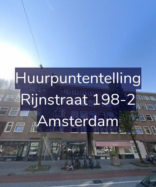 Foto gevel Huurpuntentelling voor Rijnstraat 198-2, Amsterdam