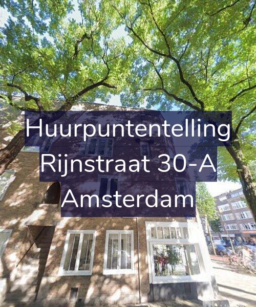 Foto gevel Huurpuntentelling voor Rijnstraat 30-A, Amsterdam