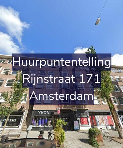 Foto gevel Huurpuntentelling voor Rijnstraat 171, Amsterdam