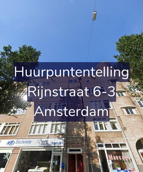 Foto gevel Huurpuntentelling voor Rijnstraat 6-3, Amsterdam