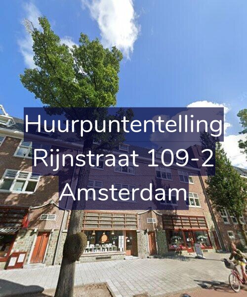 Foto gevel Huurpuntentelling voor Rijnstraat 109-2, Amsterdam
