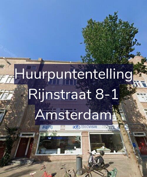Foto gevel Huurpuntentelling voor Rijnstraat 8-1, Amsterdam