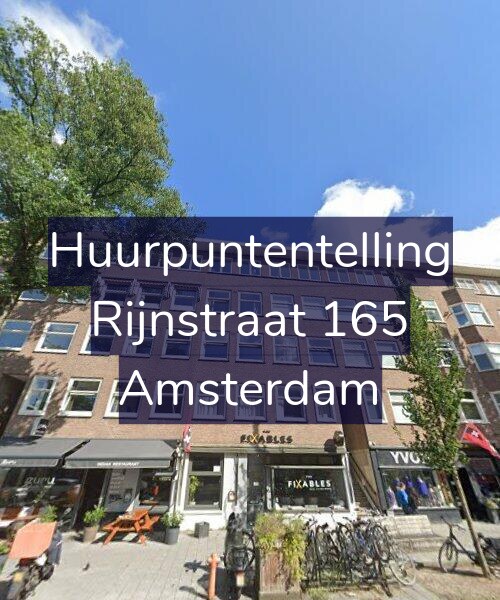 Foto gevel Huurpuntentelling voor Rijnstraat 165, Amsterdam
