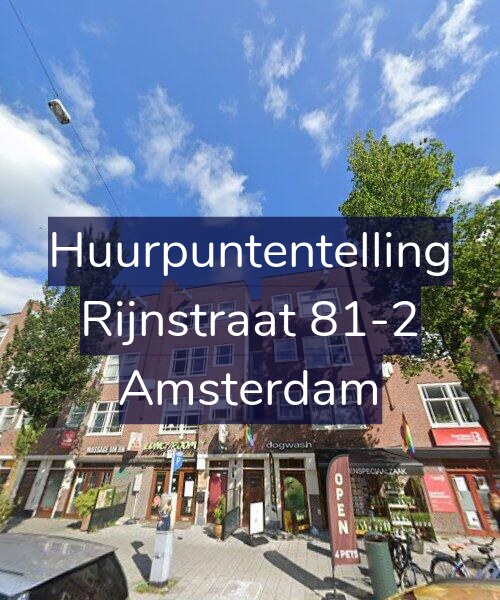 Foto gevel Huurpuntentelling voor Rijnstraat 81-2, Amsterdam