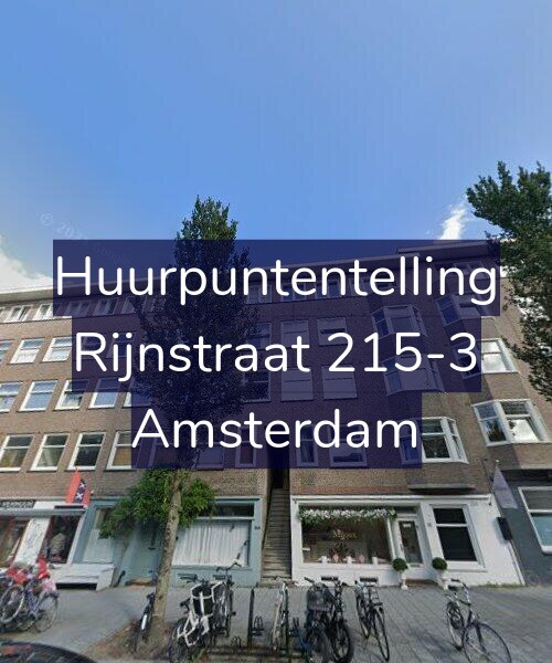 Foto gevel Huurpuntentelling voor Rijnstraat 215-3, Amsterdam
