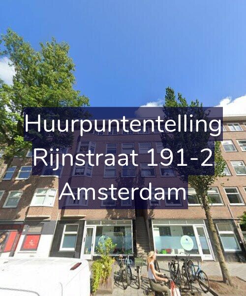 Foto gevel Huurpuntentelling voor Rijnstraat 191-2, Amsterdam