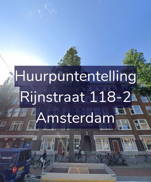 Foto gevel Huurpuntentelling voor Rijnstraat 118-2, Amsterdam