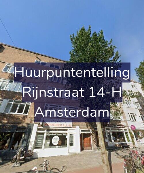 Foto gevel Huurpuntentelling voor Rijnstraat 14-H, Amsterdam