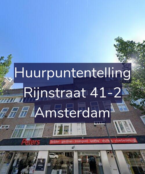 Foto gevel Huurpuntentelling voor Rijnstraat 41-2, Amsterdam