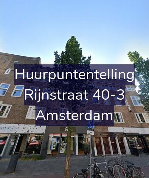 Foto gevel Huurpuntentelling voor Rijnstraat 40-3, Amsterdam