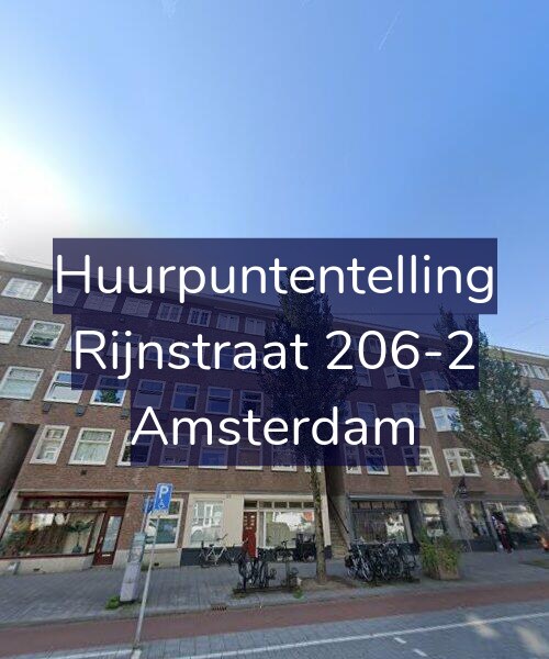 Foto gevel Huurpuntentelling voor Rijnstraat 206-2, Amsterdam