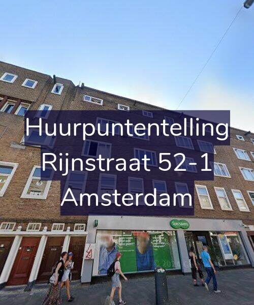 Foto gevel Huurpuntentelling voor Rijnstraat 52-1, Amsterdam