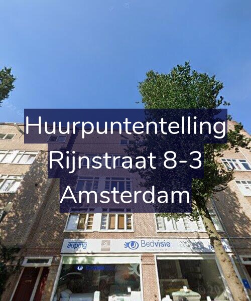 Foto gevel Huurpuntentelling voor Rijnstraat 8-3, Amsterdam
