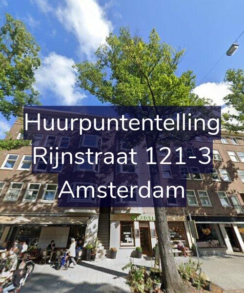 Foto gevel Huurpuntentelling voor Rijnstraat 121-3, Amsterdam