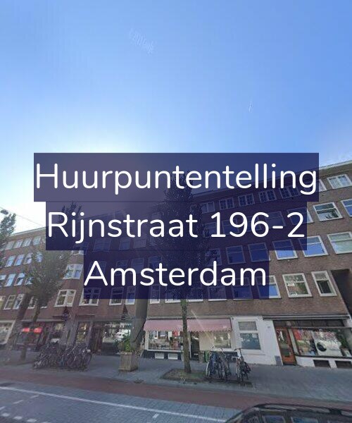 Foto gevel Huurpuntentelling voor Rijnstraat 196-2, Amsterdam