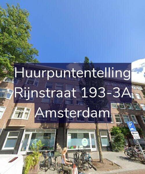 Foto gevel Huurpuntentelling voor Rijnstraat 193-3A, Amsterdam