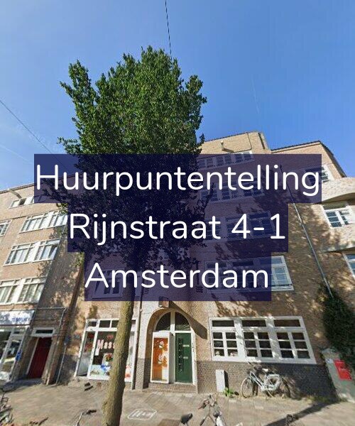 Foto gevel Huurpuntentelling voor Rijnstraat 4-1, Amsterdam