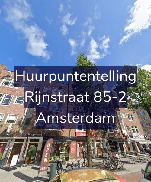 Foto gevel Huurpuntentelling voor Rijnstraat 85-2, Amsterdam