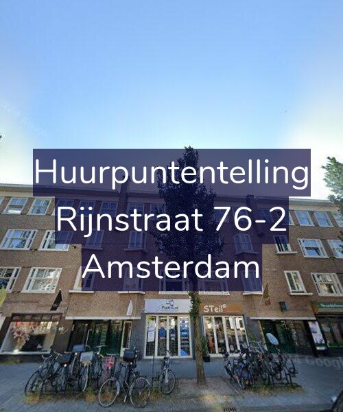Foto gevel Huurpuntentelling voor Rijnstraat 76-2, Amsterdam