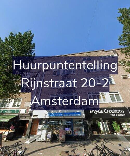 Foto gevel Huurpuntentelling voor Rijnstraat 20-2, Amsterdam