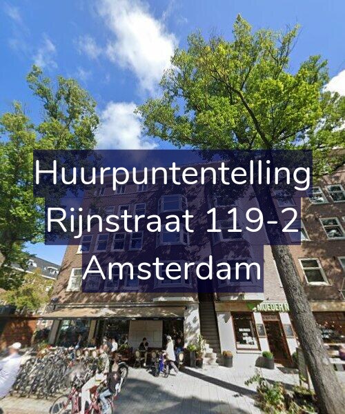 Foto gevel Huurpuntentelling voor Rijnstraat 119-2, Amsterdam