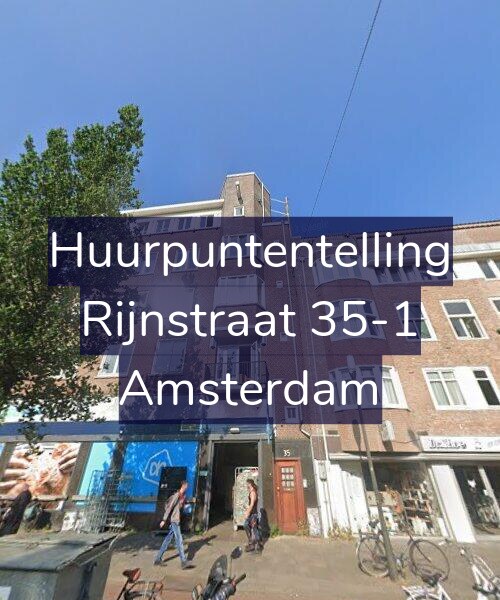 Foto gevel Huurpuntentelling voor Rijnstraat 35-1, Amsterdam